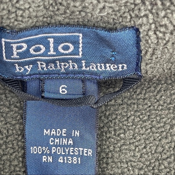 Polo Ralph Lauren Full Zip Fleece Jacket Size 6 - Picture 6 of 6